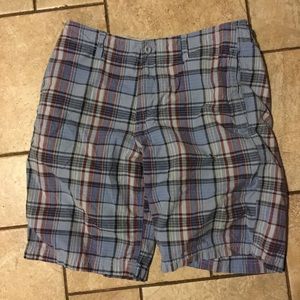 Plaid men’s soft and comfortable shorts